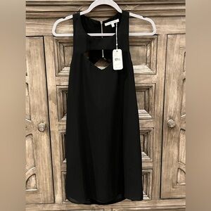 NWT Women’s NAKED ZEBRA Backless Cutout Little Black Sleeveless Dress (Small)